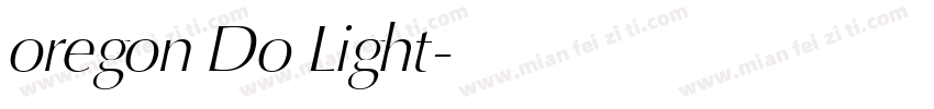 oregon Do Light字体转换